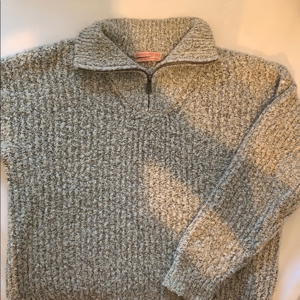 Knit zip UO sweater